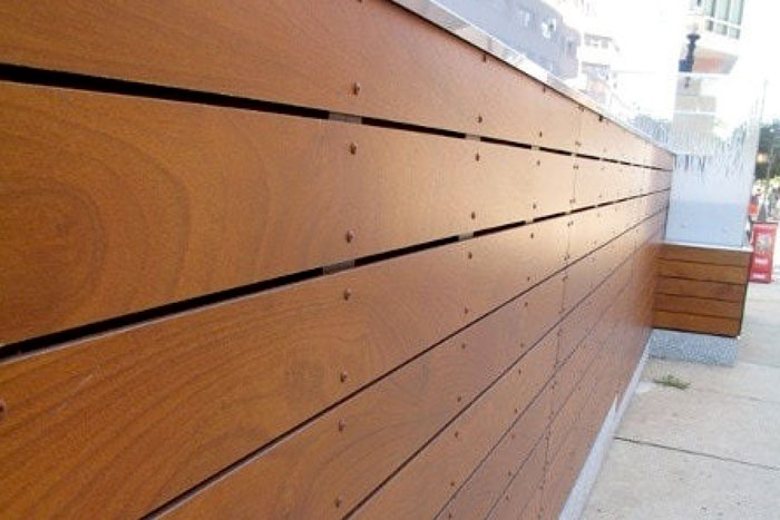 Wooden texture cladding